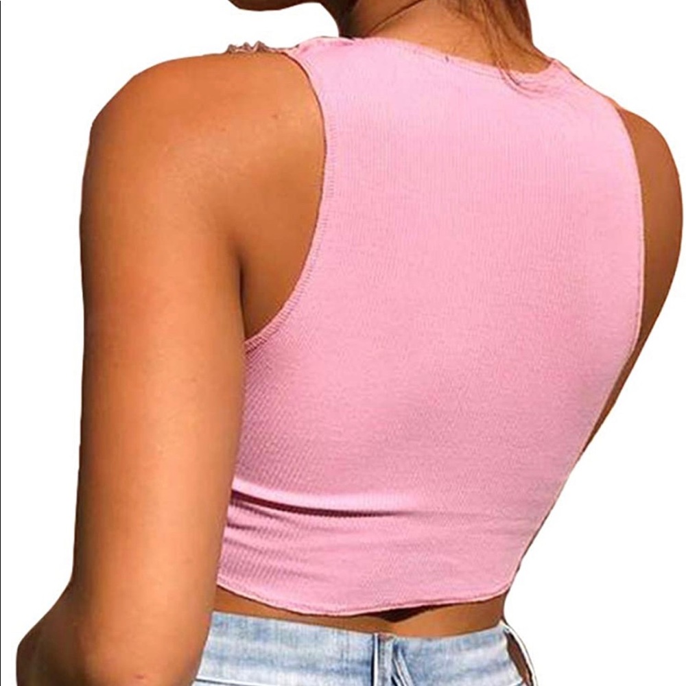 Ripped Colorblock Crop Top 👁‍🗨 - Picture 3 of 6